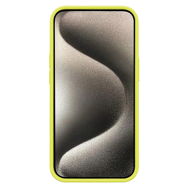 KALEBOL KLB-YTGJ001 Etui til iPhone 12 Pro Ensfarvet Flydende Silikone+PC Telefoncover - Grøn Multicolor Yellow