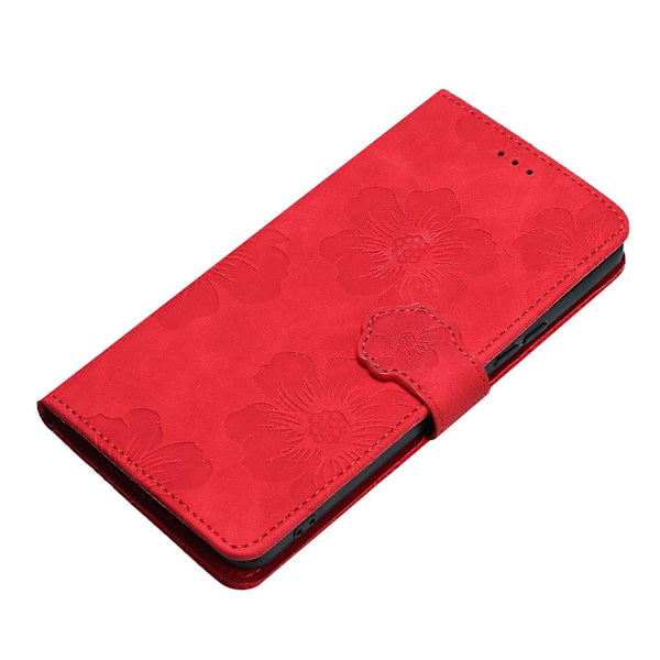 Til Samsung Galaxy A53 5G Telefon Cover PU Læder Prægede Blomster Stand Wallet Fuld Beskyttelse Case Multicolor Style E