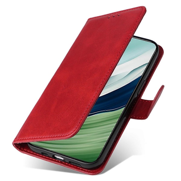 Til Huawei Mate 60 Etui Kalvetekstur Tegnebog Stativ PU Læder Slim-fit Telefoncover Multicolor Style C