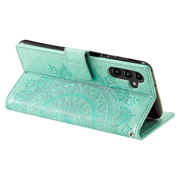 Til Samsung Galaxy A16 5G/A16 4G Etui Præget Totem PU Læder Wallet Stand Telefon Cover Multicolor Style F