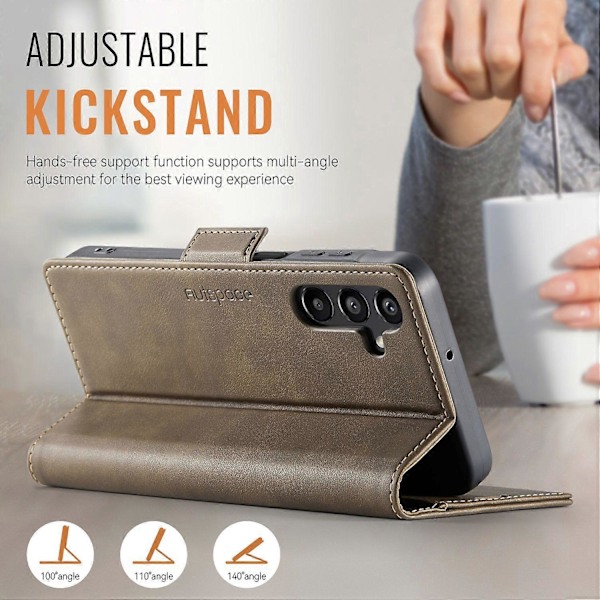 Til Galaxy A14 5G Telefoncover Multicolor Brown