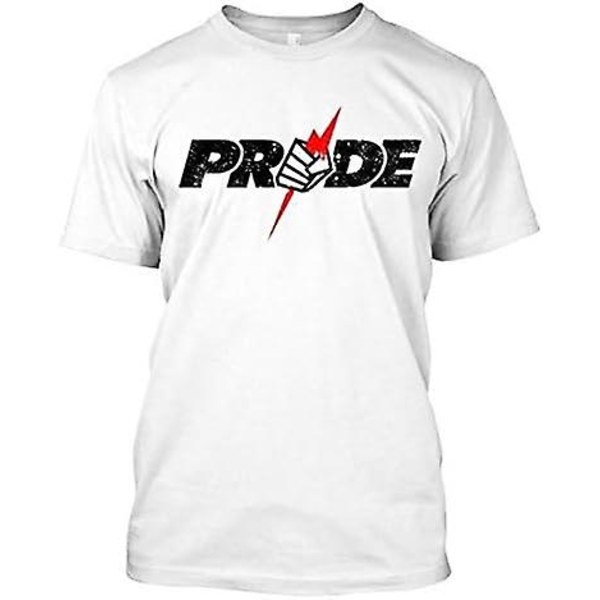 Pride Fighting Championship Pride Fc T-shirt Herr Kortärmad bomull T-shirt Mode T-shirt Casual Toppar Kläder -vuxen, 3xl White L