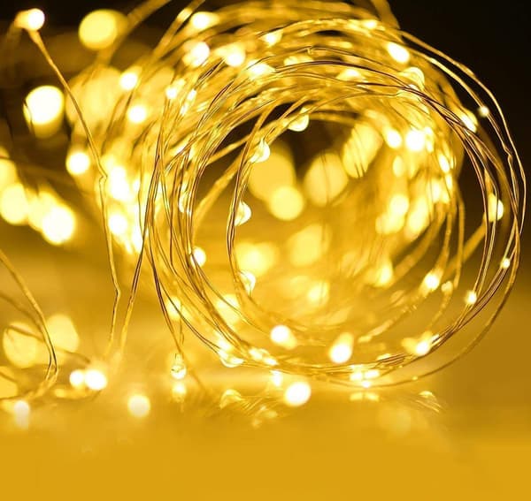 2st Utomhus Solar Fairy Lights, Koppartråd String Lights Warm White
