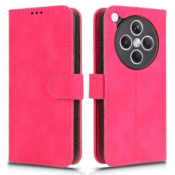 Læderetui til Oppo Find X8s+ 5G, hudvenlig, anti-drop, pung, flip-telefoncover Multicolor Rose