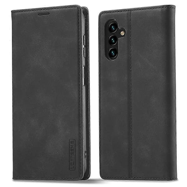 LC.IMEEKE Plånboksfodral i Mikrofiberläder för Samsung Galaxy S25+ Multicolor Black