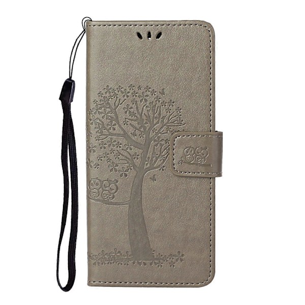 Ugle Mønster Tryk Design Læder Wallet Telefon Cover til Samsung Galaxy A32 4G (EU Version) Multicolor Style G