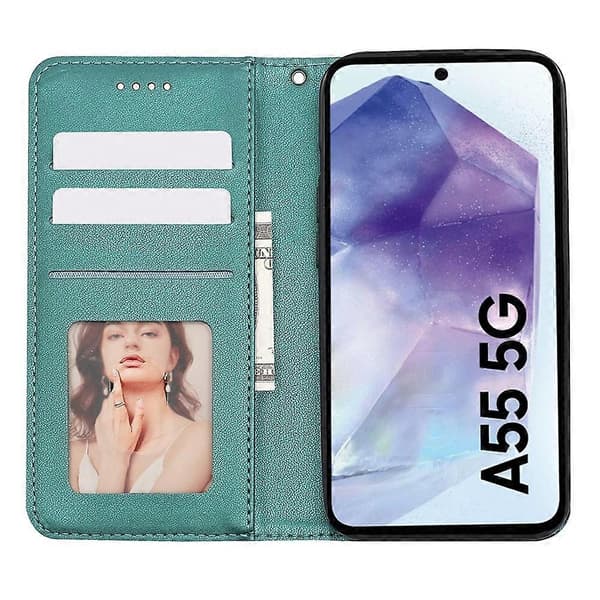 Til Galaxy A55 5G Telefon Cover Multicolor Green