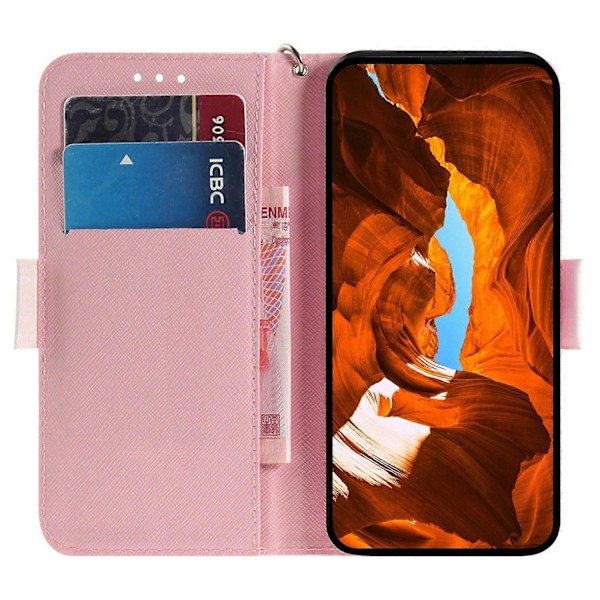 Til Motorola Moto G Power (2025) Etui Mønsterprint Læder Wallet Telefon Cover Multicolor Stacking Squirrels