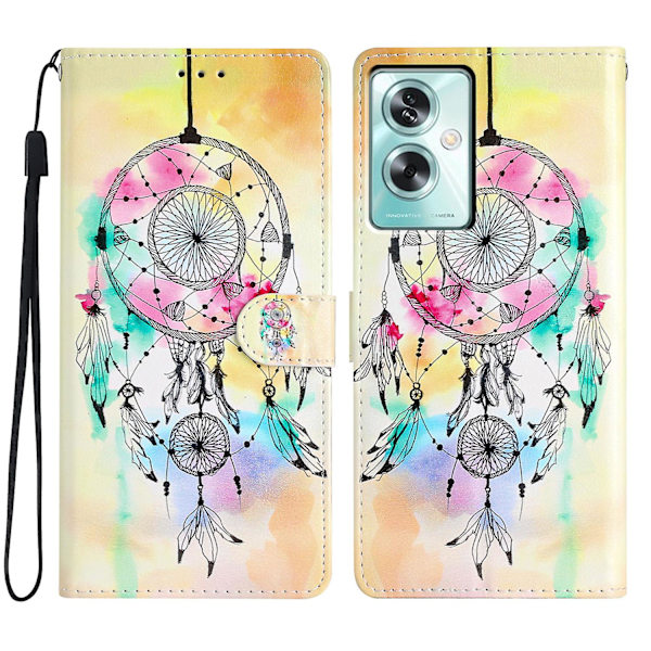 För Oppo A79 5g / A2 5g Färgglad case med kortplats Wind Chime