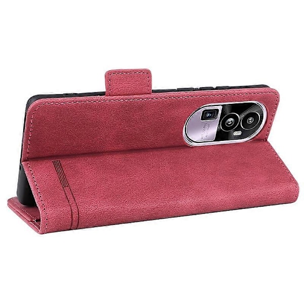 Oppo Reno10 Pro+ 5G -laitteelle Hardware Decor Lompakkokotelo PU-nahkainen Käännettävä Jalustakansi Multicolor Style A