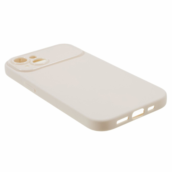 För Iphone 13 Matte Telefon Bakskal Soft Tpu Phone case Cover (exakt bakre linsutskärning) White