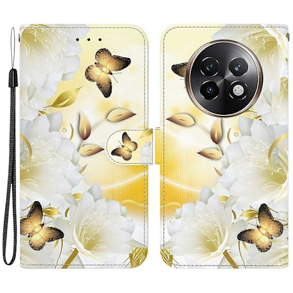 Plånboksfodral för Realme 13+ 5G Anti-Drop Läder Flip Cover Mönstertryck Multicolor Style E