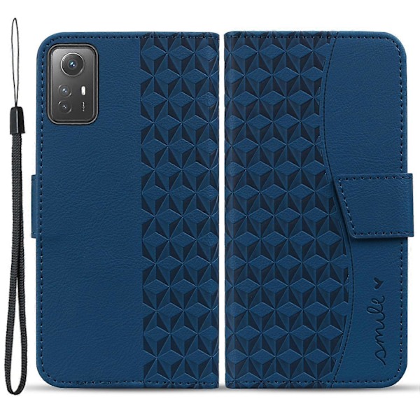 För Xiaomi Redmi Note 12S 4G Fodral Präglat PU Läder Fallsäkert Telefonskal Multicolor Style D