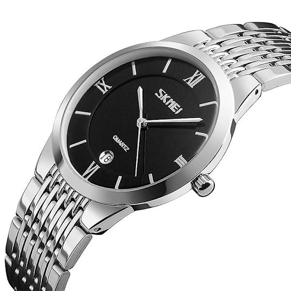 Skmei 9139 vattentät watch för män (svart silver) Not Specified