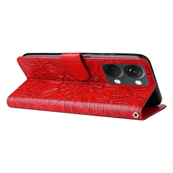 OnePlus Nord 3 5G/Ace 2V Auringonkukka Kuvioitu PU Nahkakansi Lompakko Jalustalla Puhelinkotelo Multicolor Style E
