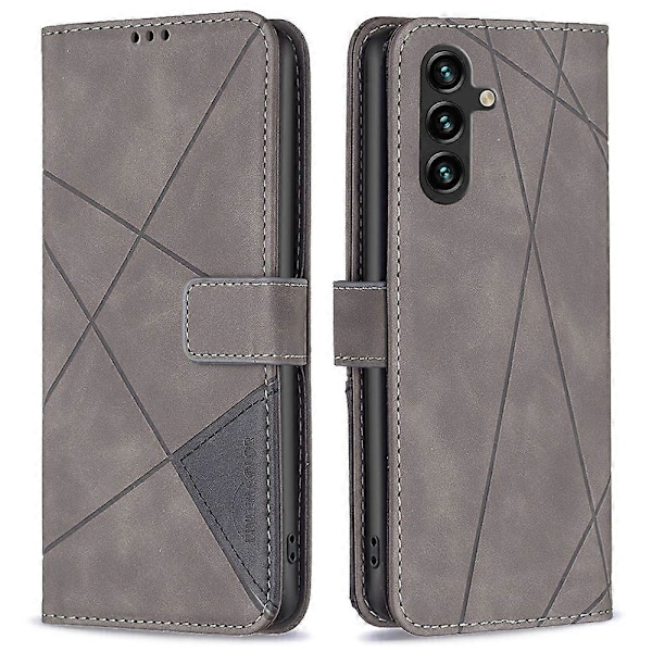 BINFEN COLOR BF05 Samsung Galaxy A15 4G -kotelo, kuvioitu lompakkomallinen nahkainen puhelinkotelo Multicolor Style F