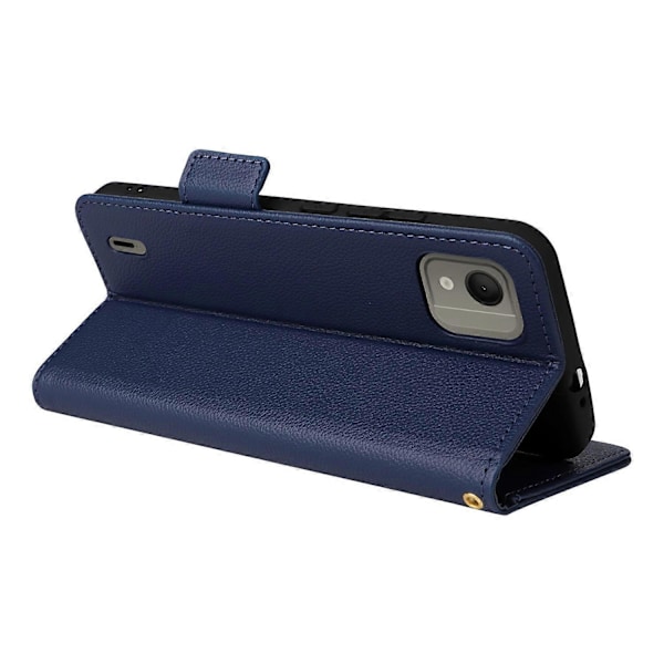 Anti-ridse telefoncover til Nokia C110 Litchi Tekstur PU Læder Wallet Stand Cover Multicolor Style E