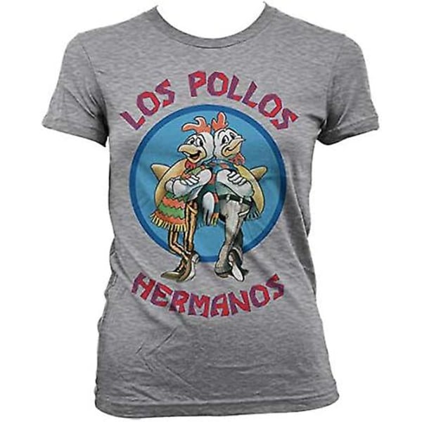 Merchandise Los Pollos Hermanos Girly T-shirt -vuxen, 3xl Heather Grey L