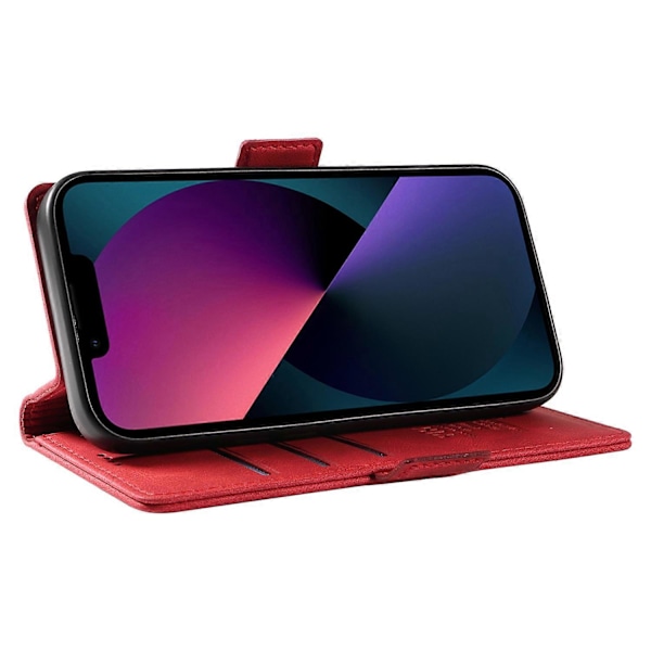YIKATU YK-005 Til iPhone 15 Hud-berørings PU Læder Telefon Cover Stødsikkert Wallet Stand Cover Multicolor Style H