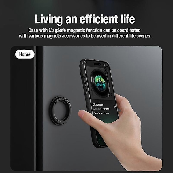 NILLKIN CamShield Pro Skal för iPhone 15 PC+TPU Magnetiskt Mobilskal med Kameralinsskydd Multicolor Style C