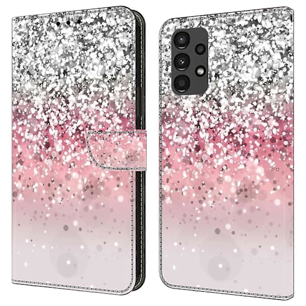 För Samsung Galaxy A13 5G/A13 4G Fodral Skyddande Läder Flip Telefonfodral Multicolor Style B