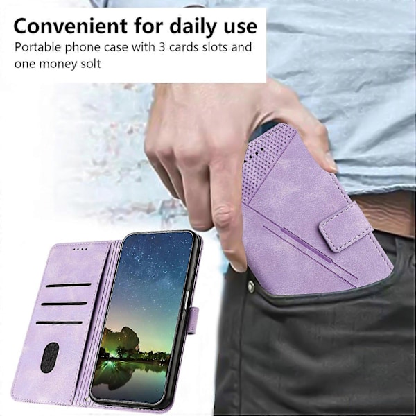 Trekantpræget Wallet Telefon Cover til OnePlus 11 5G, Stand PU Læder Anti-drop Cover Multicolor Style D