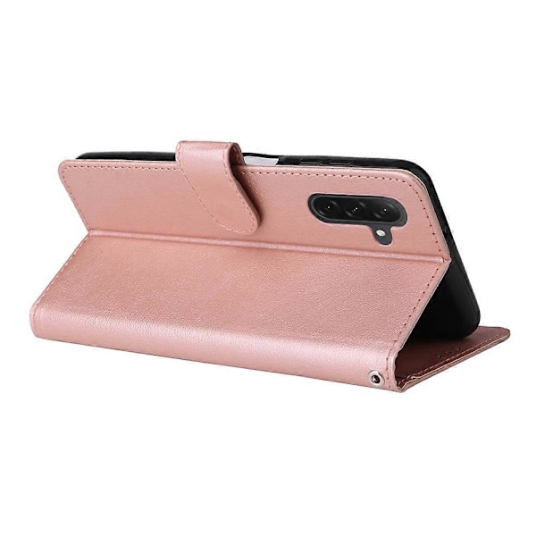 Plånboksfodral med Ställ för Samsung Galaxy A26 5G, PU Läder Telefonskal - Svart Multicolor Rose Gold
