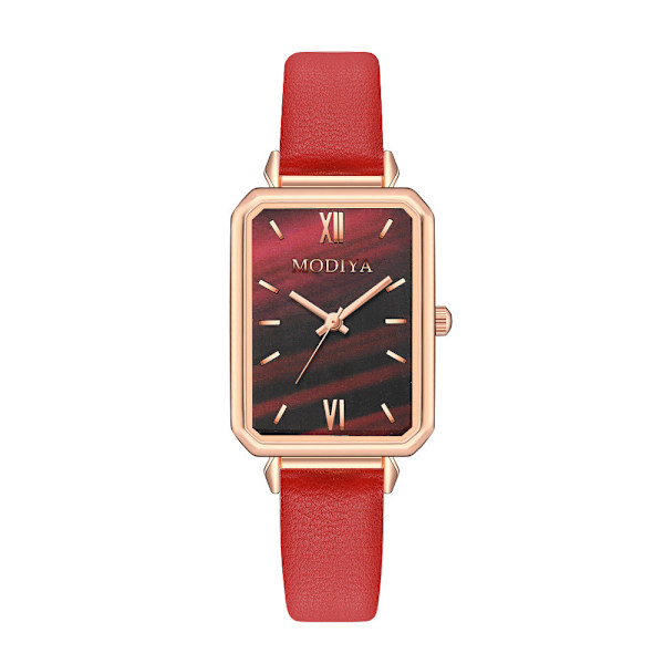 Vintage stil dam fyrkantig kvarts watch 4 färger PD621-J Red