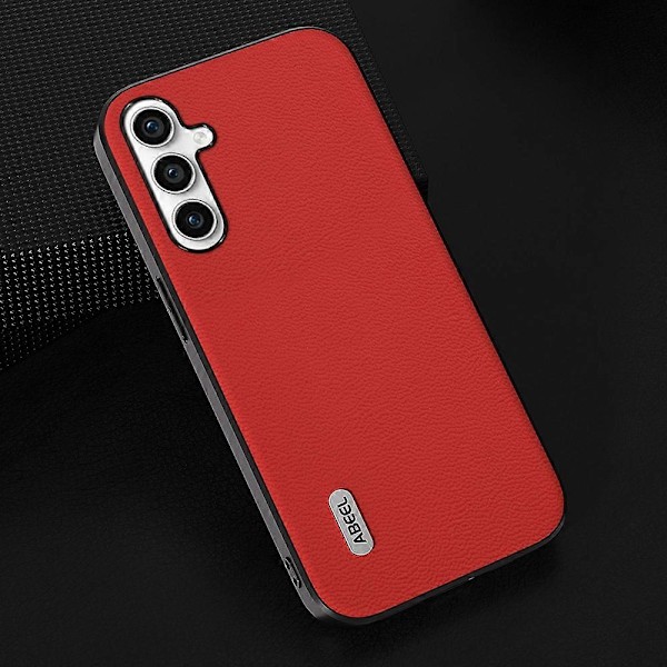 För Samsung Galaxy A54 5G Mobilskal Äkta Koläder Belagd PC+TPU Halkfritt Skydd Multicolor Style B