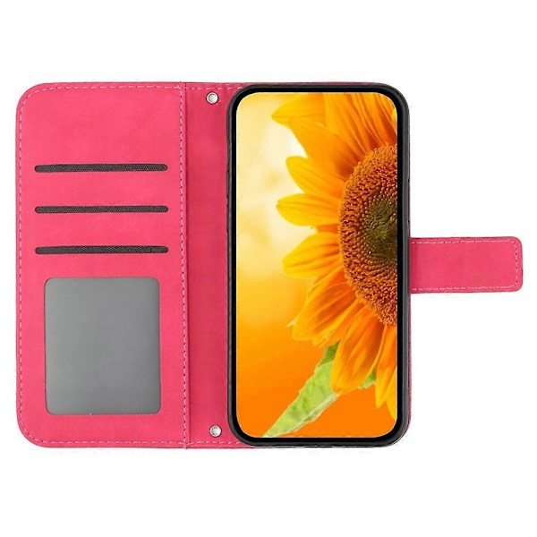 Til Xiaomi 14 Pro Etui Hud-berørings Wallet Stand Læder Cover med Skulderrem Multicolor Style H