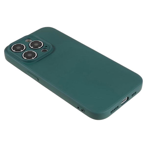 Mjukt TPU-gummiskal för iPhone 14 Pro, reptåligt fodral med fiberfoder Multicolor Style G