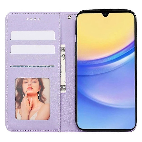 Plånboksfodral för Samsung Galaxy A36 5G/A56 5G Stark Magnetisk Rutigt Mönster Multicolor Style E