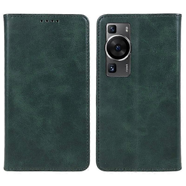 Til Huawei P60/P60 Pro Kalvetekstur PU Læder Etui Business Stil Tegnebog Stativ Telefon Cover Multicolor Style E