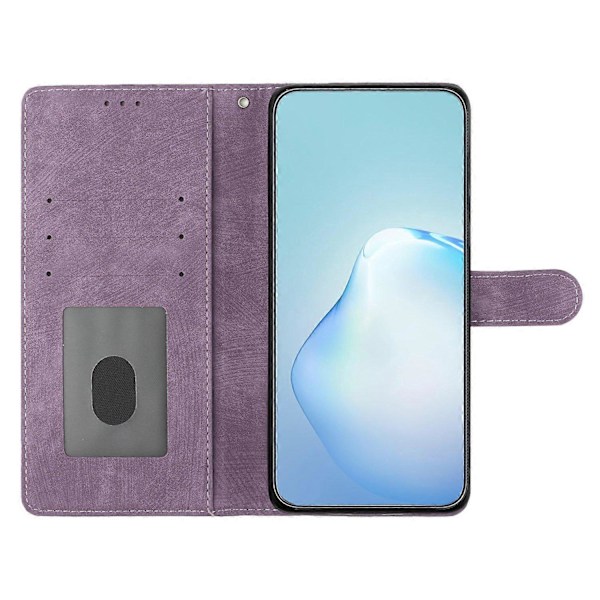 Til Samsung Galaxy A05 4G Etui PU Læder Foldbart Stativ Ensfarvet Telefoncover Multicolor Style C