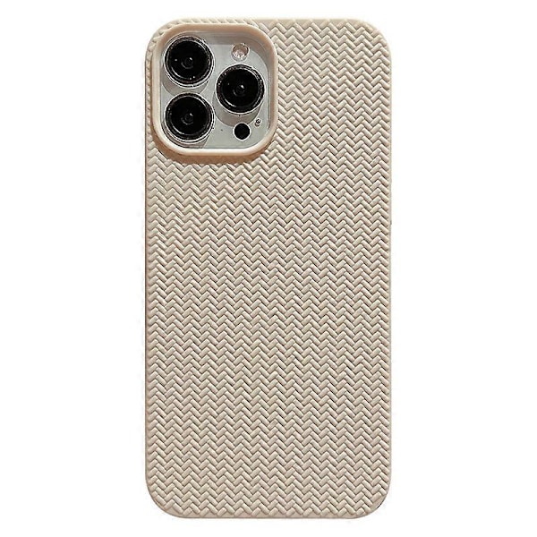 Skal till iPhone 15 Pro Vävstruktur Mjuk TPU Anti-repor Telefonskydd Multicolor Style A