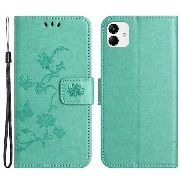 Til Samsung Galaxy A05 4G Etui Præget PU Læder Wallet Foldbart Stativ Telefon Cover Multicolor Style B