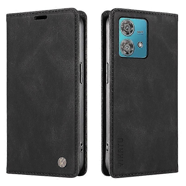 YIKATU YK-004 Magnetisk lædercover med stativ og pung til Motorola Edge 40 Neo 5G