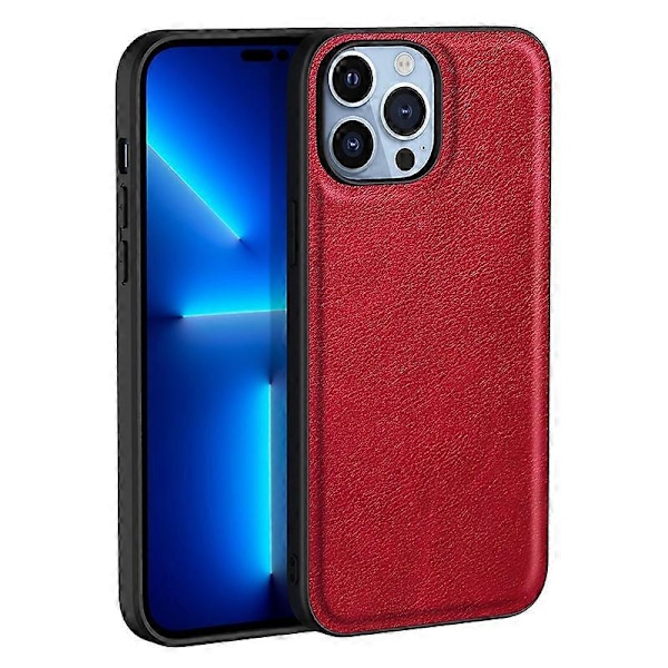 iPhone 15 Pro pudotussuojattu puhelinkotelo Retro PU-nahkapäällysteinen TPU+PC-takakansi Multicolor Style C