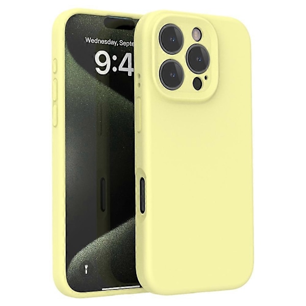 Skal för iPhone 16 Pro Max PC+Flytande Silikon Skyddande Mobilskal med Mikrofiberfoder Multicolor Style M