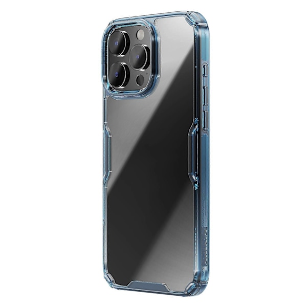 NILLKIN Nature Pro -sarja iPhone 16 Prolle tKirkas suojakuori PC+TPU Puhelimen takakansi- Multicolor Blue