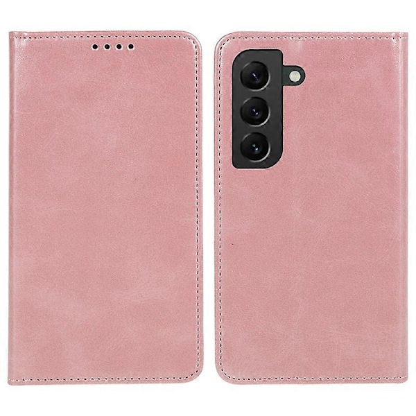 För Samsung Galaxy S22 5G Magnetisk Plånboksfodral Kalvtextur PU Läder Skal Multicolor Style F