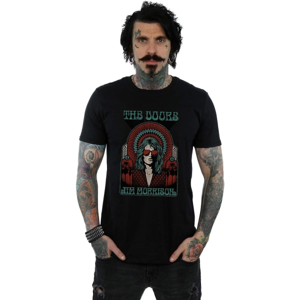The Doors Retro Jim Morrison T-paita miehille, aikuisten koot S-3xl Txu235 Black XL