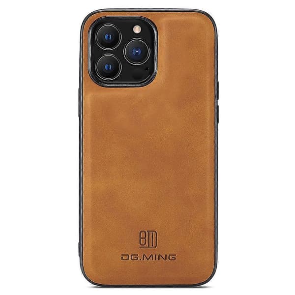 For iPhone 15 Pro Deksel Fallbeskyttelse PU Lær+PC+TPU Bakdeksel Multicolor Style E