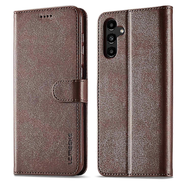 LC.IMEEKE Pung Etui til Samsung Galaxy S23 FE PU Læder Kalvetekstur Stand Flip Cover Multicolor Style B