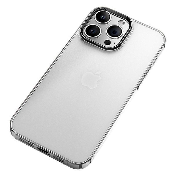 VOERO Deksel til iPhone 15 Pro, Dobbelt Lag PC+Herdet Glass, Matt Overflate Multicolor Style B