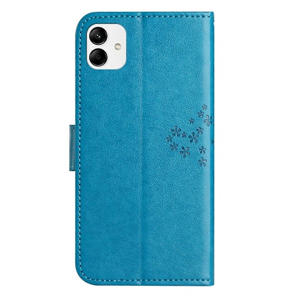 Skal för Samsung Galaxy A05 4G Uggla Träd Präglat Läder Telefonskydd med Plånbok Multicolor Style F