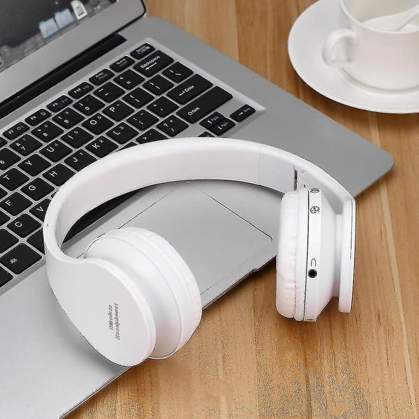 Foldbart Trådløst Stereo Bluetooth Headset Mikrofon Til Iphone Mobiltelefon PC Laptop
