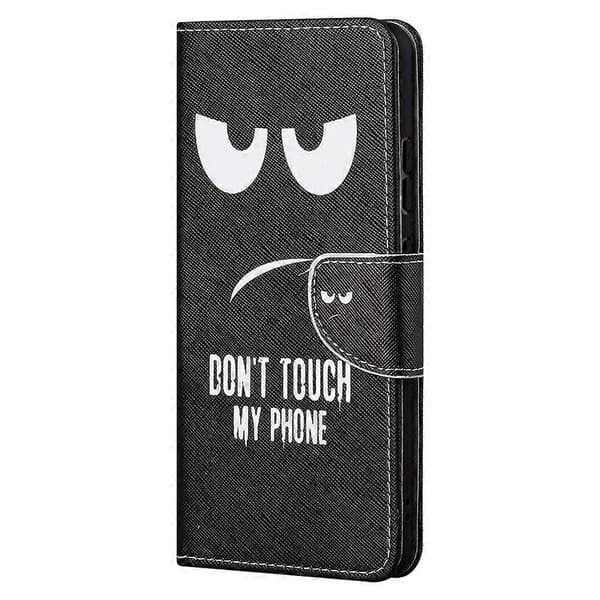 Mønsterprint Kryds Tekstur Læder Wallet Stand Case til iPhone 13 Pro Max