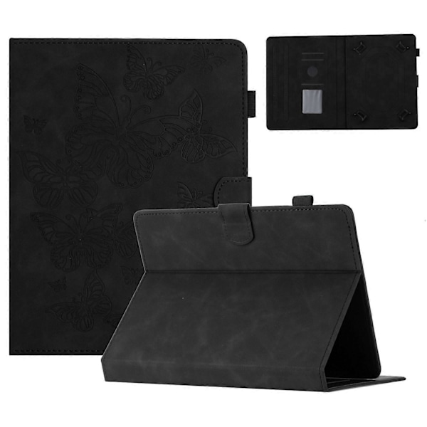7-tommers nettbrett PU-skinn stativdeksel sommerfugltrykk kortholder nettbrettdeksel Multicolor Style A