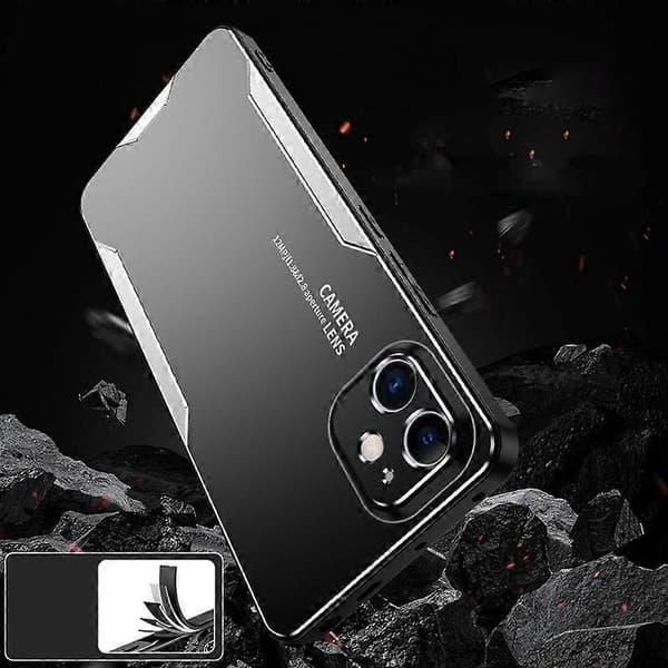 Hardt deksel til iPhone 11, anti-fingeravtrykk, matt aluminiumslegering Multicolor Silver